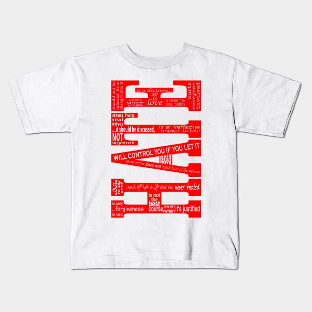 HATE Kids T-Shirt by GrumpyVulcan